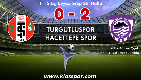 Turgutluspor 0 - Hacettepe Spor 2