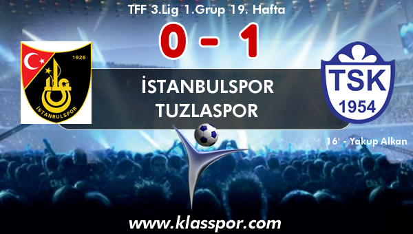 İstanbulspor 0 - Tuzlaspor 1