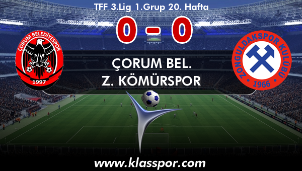 Çorum Bel. 0 - Z. Kömürspor 0