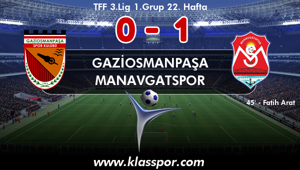 Gaziosmanpaşa 0 - Manavgatspor 1