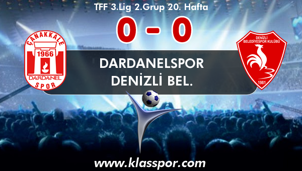 Dardanelspor 0 - Denizli Bel. 0