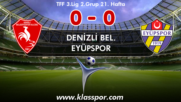 Denizli Bel. 0 - Eyüpspor 0