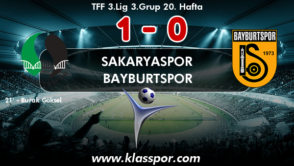 Sakaryaspor 1 - Bayburtspor 0