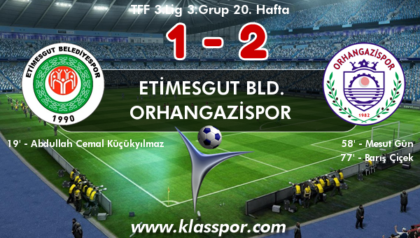 Etimesgut Bld. 1 - Orhangazispor 2