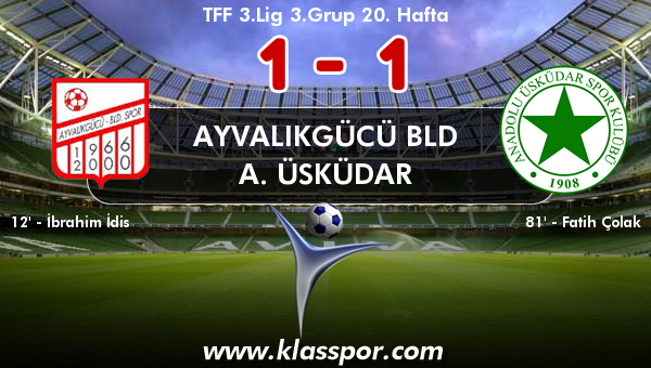 Ayvalıkgücü Bld 1 - A. Üsküdar 1