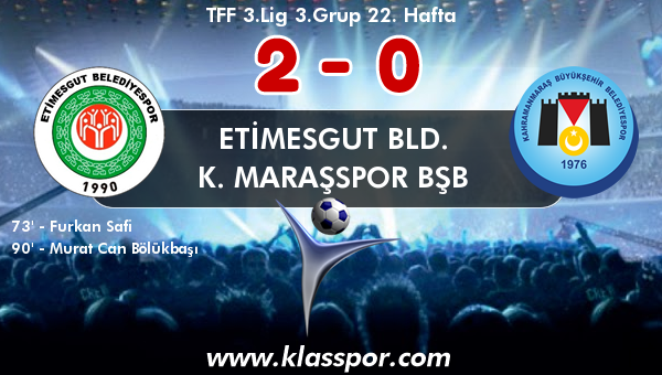 Etimesgut Bld. 2 - K. Maraşspor BŞB 0