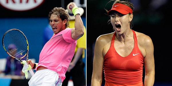 Nadal ve Sharapova emin adımlarla!