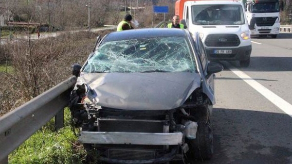 Zonguldak Kömürsporlu iki futbolcu trafik kazası geçirdi