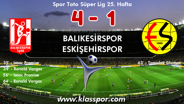 Balıkesirspor 4 - Eskişehirspor 1