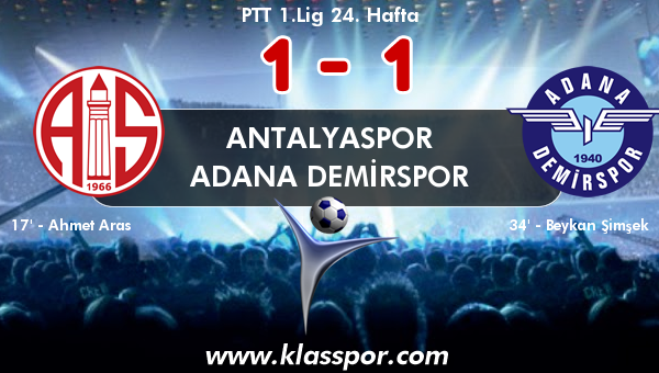 Antalyaspor 1 - Adana Demirspor 1