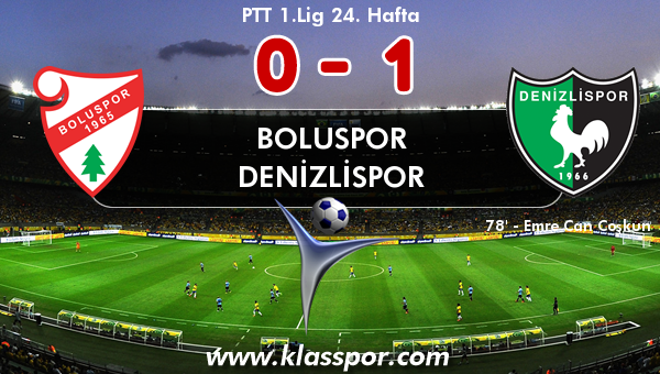 Boluspor 0 - Denizlispor 1