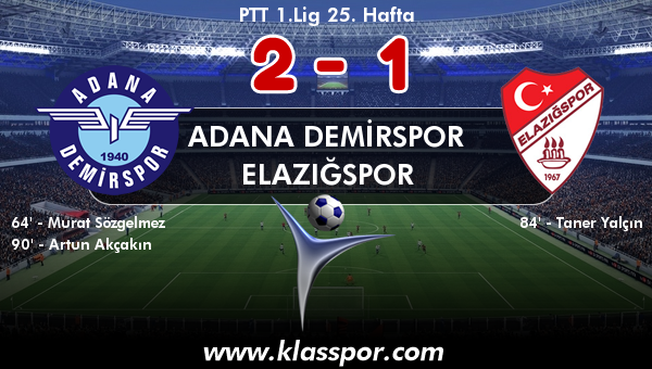 Adana Demirspor 2 - Elazığspor 1