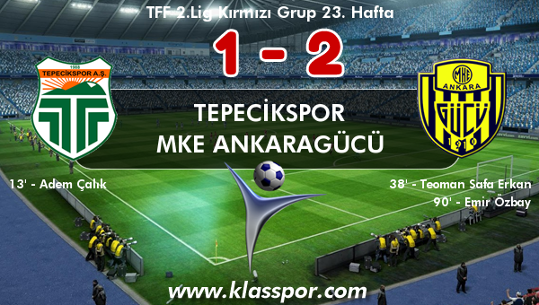 Tepecikspor 1 - MKE Ankaragücü 2