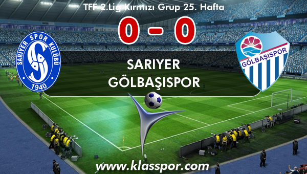 Sarıyer 0 - Gölbaşıspor 0