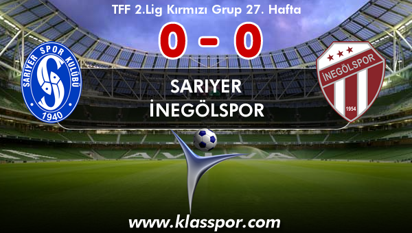 Sarıyer 0 - İnegölspor 0