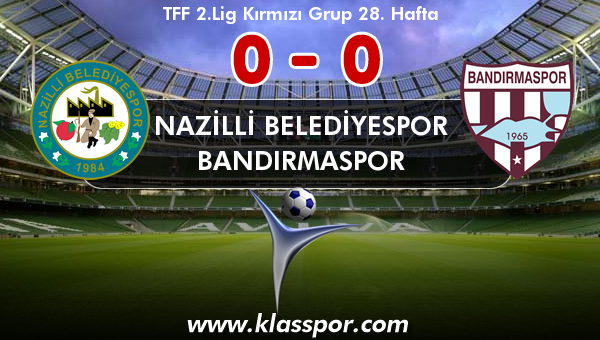 Nazilli Belediyespor 0 - Bandırmaspor 0