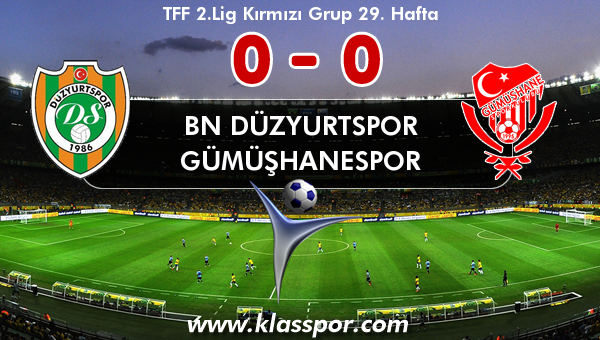 BN Düzyurtspor 0 - Gümüşhanespor 0