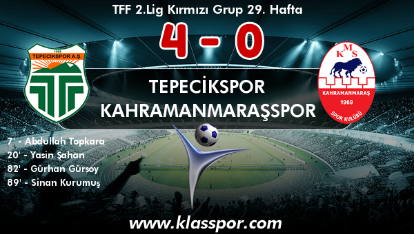 Tepecikspor 4 - Kahramanmaraşspor 0