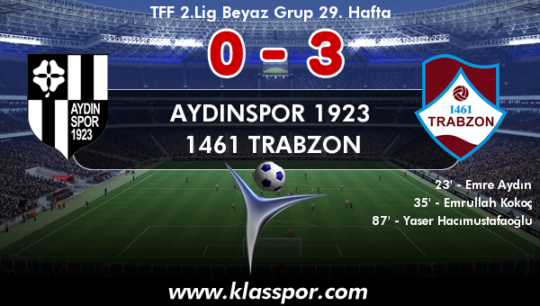 Aydınspor 1923 0 - 1461 Trabzon 3