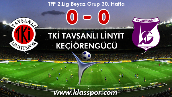 TKİ Tavşanlı Linyit 0 - Keçiörengücü 0