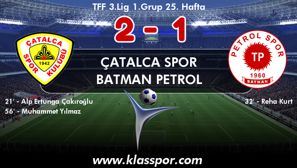 Çatalca Spor 2 - Batman Petrol 1