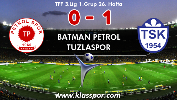 Batman Petrol 0 - Tuzlaspor 1