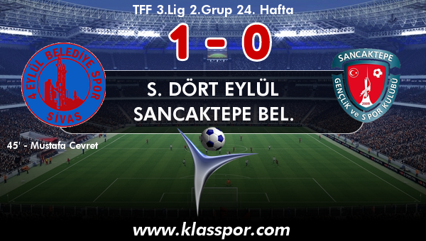 S. Dört Eylül 1 - Sancaktepe Bel. 0