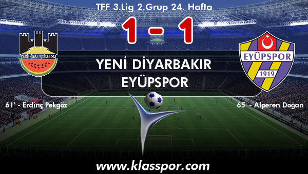 Yeni Diyarbakır 1 - Eyüpspor 1