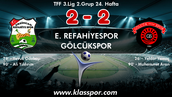 E. Refahiyespor 2 - Gölcükspor 2