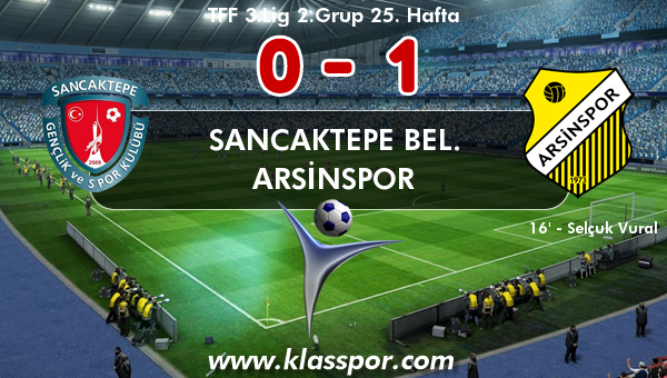 Sancaktepe Bel. 0 - Arsinspor 1