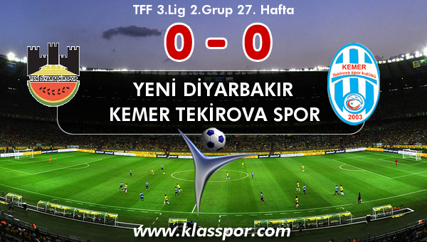 Yeni Diyarbakır 0 - Kemer Tekirova Spor 0