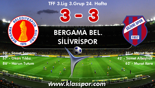 Bergama Bel. 3 - Silivrispor 3