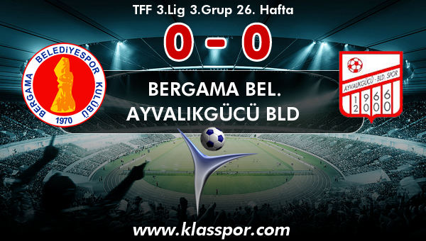 Bergama Bel. 0 - Ayvalıkgücü Bld 0