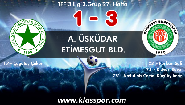 A. Üsküdar 1 - Etimesgut Bld. 3