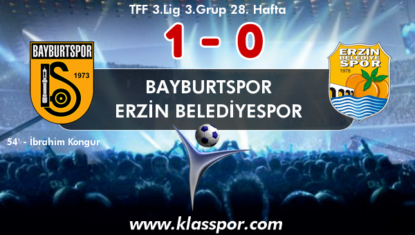 Bayburtspor 1 - Erzin Belediyespor 0