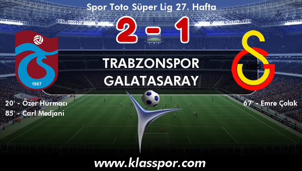 Trabzonspor 2 - Galatasaray 1