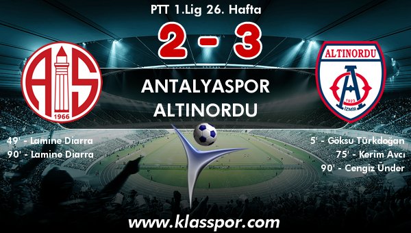 Antalyaspor 2 - Altınordu 3