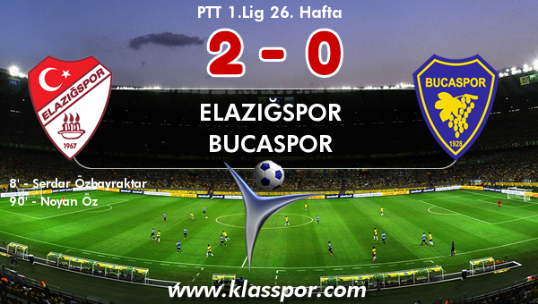 Elazığspor 2 - Bucaspor 0