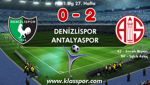 Denizlispor 0 - Antalyaspor 2