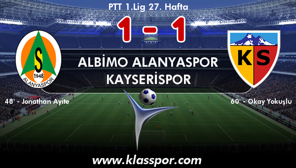 Albimo Alanyaspor 1 - Kayserispor 1