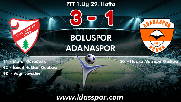 Boluspor 3 - Adanaspor 1