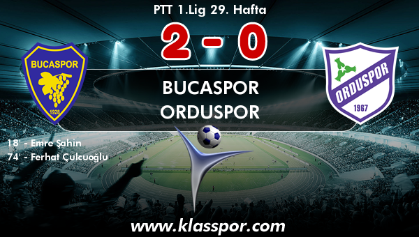 Bucaspor 2 - Orduspor 0