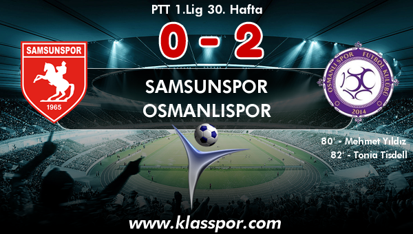 Samsunspor 0 - Osmanlıspor 2