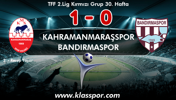 Kahramanmaraşspor 1 - Bandırmaspor 0