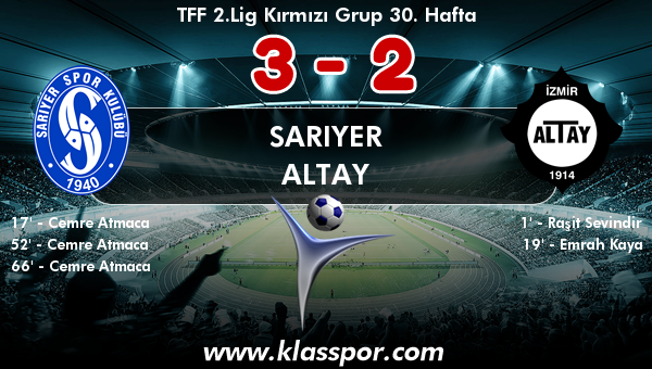 Sarıyer 3 - Altay 2