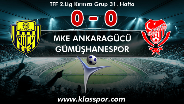 MKE Ankaragücü 0 - Gümüşhanespor 0