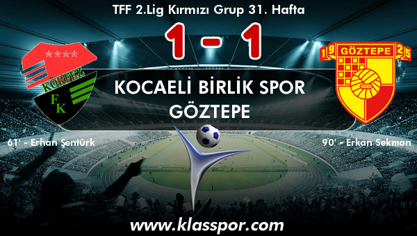 Kocaeli Birlik Spor 1 - Göztepe 1