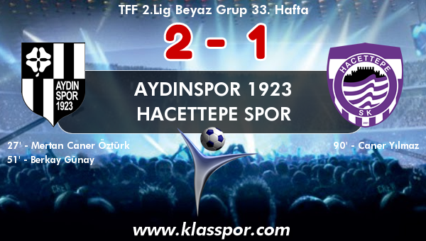 Aydınspor 1923 2 - Hacettepe Spor 1