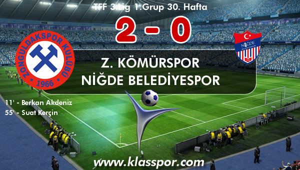 Z. Kömürspor 2 - Niğde Belediyespor 0