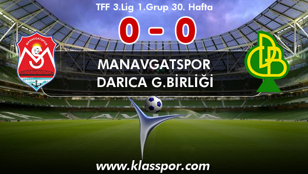 Manavgatspor 0 - Darıca G.Birliği 0